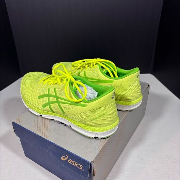 Asics 33-DFA 2 Running Shoe in sharp green/ jasmine green/flash NIB SIZE 12 - Picture 9 of 15